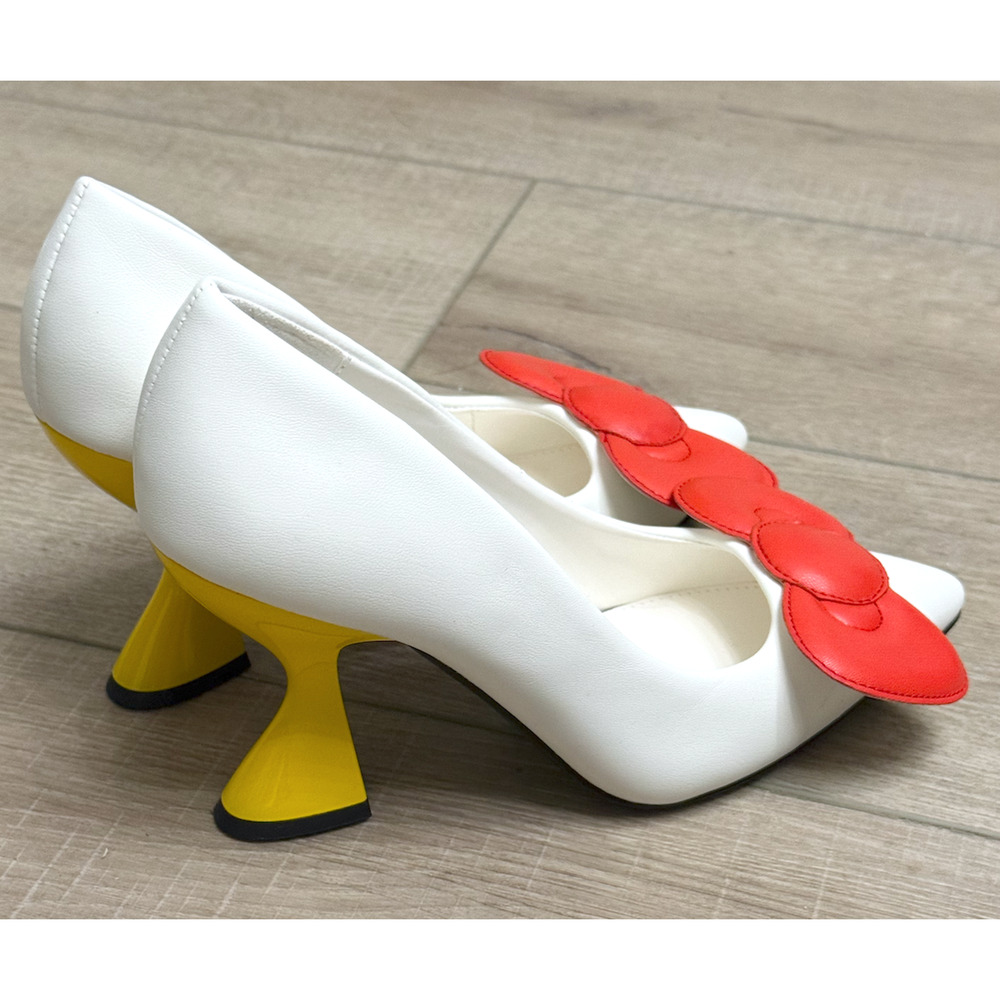HELLO KITTY X KATY PERRY COLLECTIONS SANRIO BOW HEEL PUMPS HIGH HEELS SHOES 7.5 - Picture 13 of 15